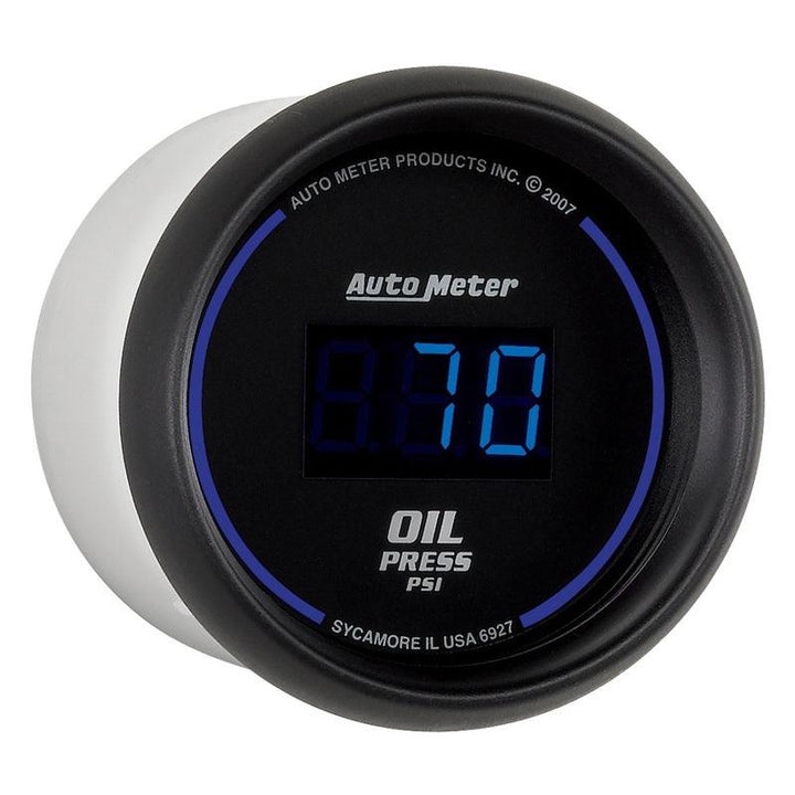 Autometer Cobalt Digital 52.4mm Black 0-100psi Oil Pressure Gauge - Attacking the Clock Racing