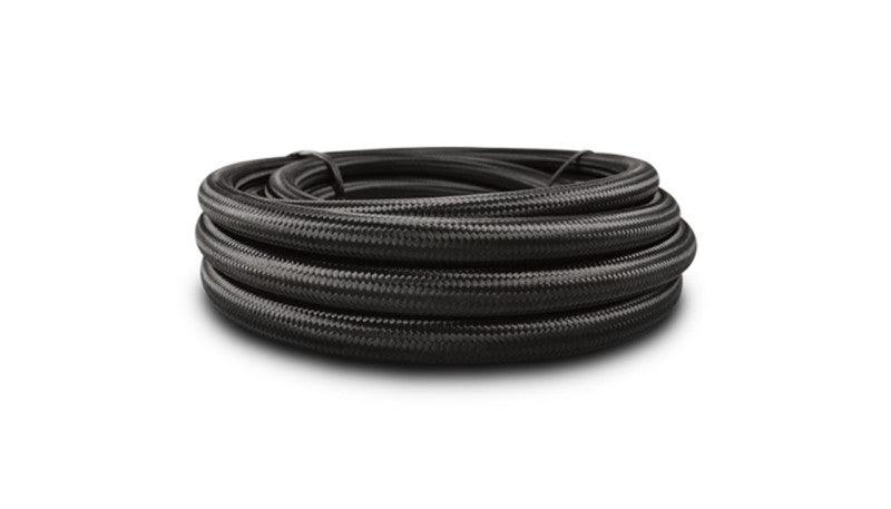 Vibrant Black Nylon Braided Flex Hose AN -10 Hose ID 0.56in (150ft Roll) - Attacking the Clock Racing