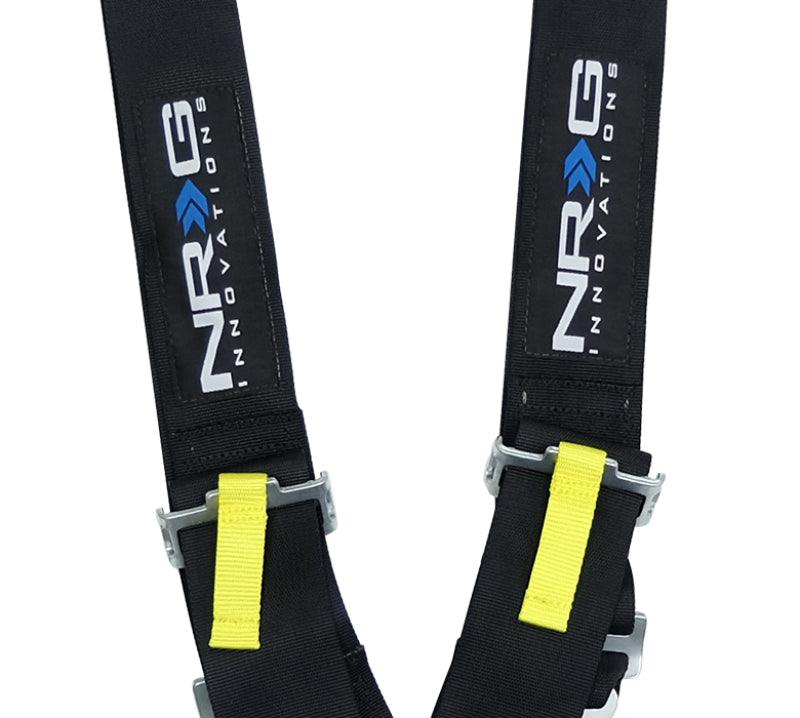 NRG SFI 16.1 5PT 3in. Seat Belt Harness / Cam Lock - Black - Attacking the Clock Racing