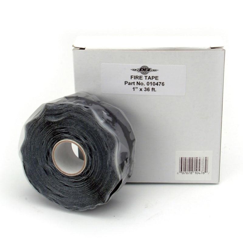 DEI Fire Tape 1in x 36ft Roll - Self Vulcanizing Tape - Black - Attacking the Clock Racing