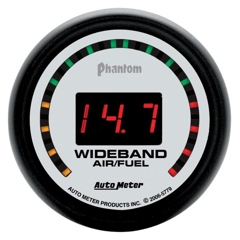 Autometer Phantom 52mm Digital 10:1-17:1 Street Wideband Air/Fuel Ratio Gauge - Attacking the Clock Racing