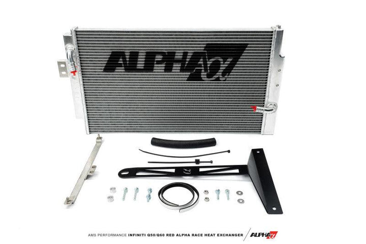 AMS Performance Infiniti 17+ Q60 / 16+ Q50 3.0TT VR30 Alpha Race Heat Exchanger - Attacking the Clock Racing