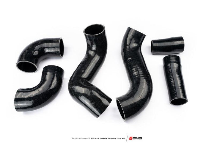 AMS Performance 09-21 Nissan GTR R35 OMEGA Turbo Kit 3in Lower Intercooler Pipes (OMEGA 11) - Attacking the Clock Racing