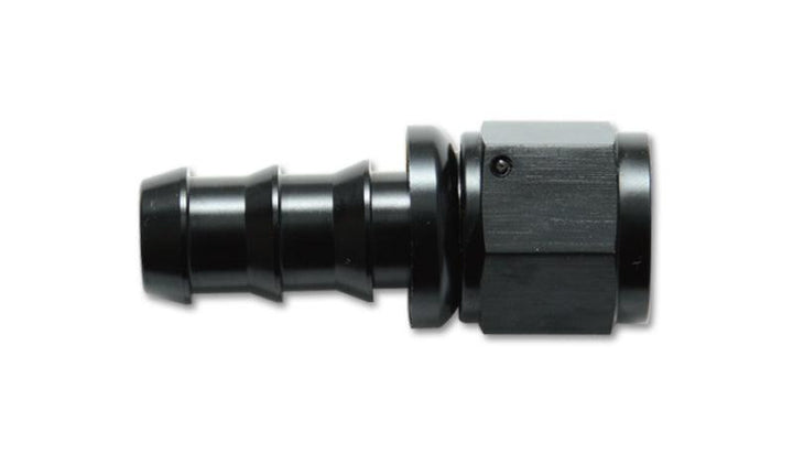 Vibrant -4AN Push-On Straight Hose End Fitting - Aluminum - Attacking the Clock Racing