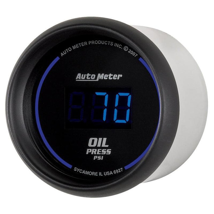 Autometer Cobalt Digital 52.4mm Black 0-100psi Oil Pressure Gauge - Attacking the Clock Racing