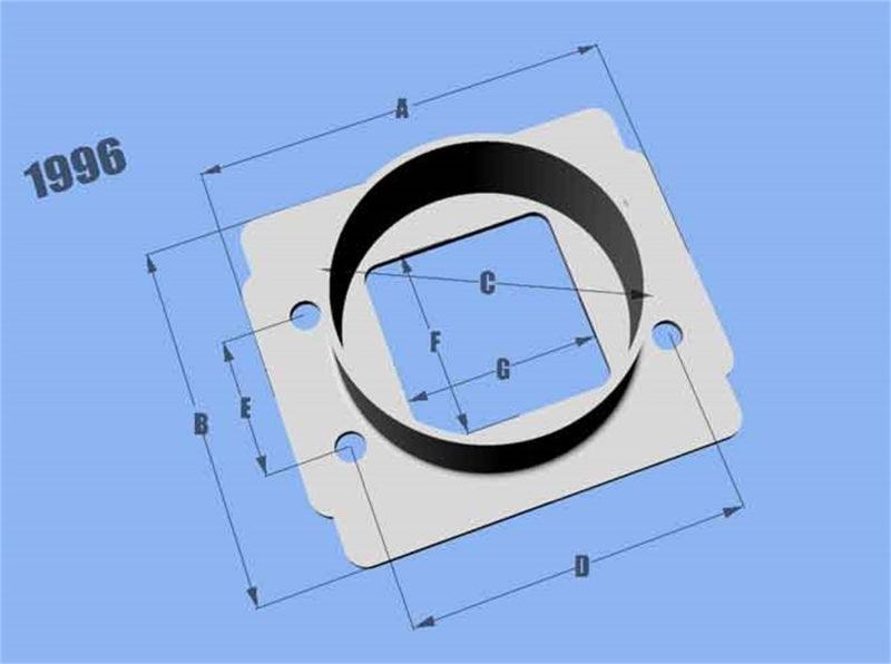 Vibrant MAF SenAdapter Plate Toyota w/ Bosch MAF Sensuse w/ 3in ID filteronly - Attacking the Clock Racing