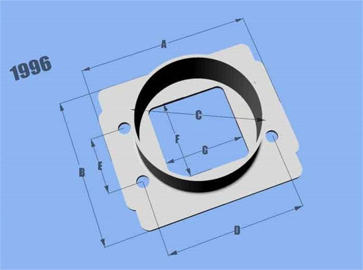 Vibrant MAF SenAdapter Plate Toyota w/ Bosch MAF Sensuse w/ 3in ID filteronly - Attacking the Clock Racing