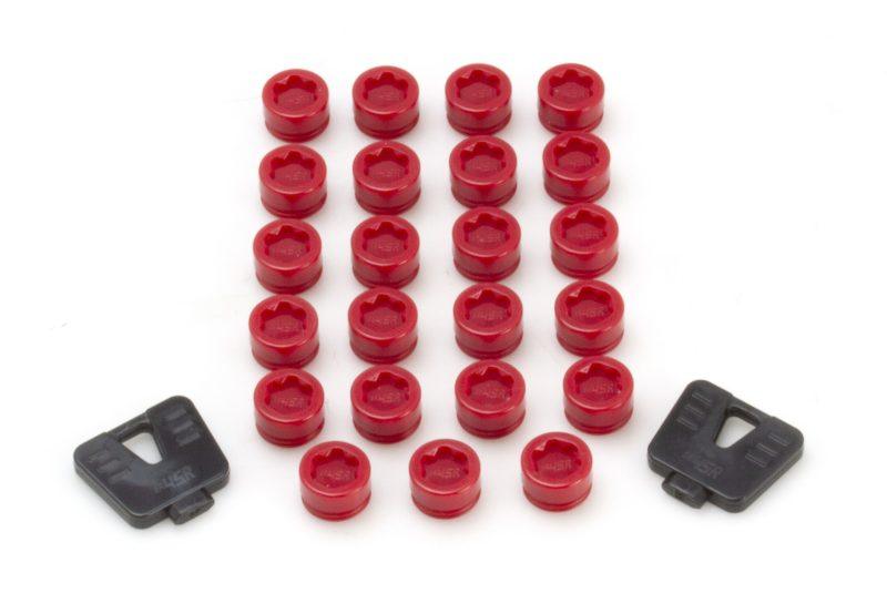 Wheel Mate SR45R Caps Set of 20 - Red - Attacking the Clock Racing