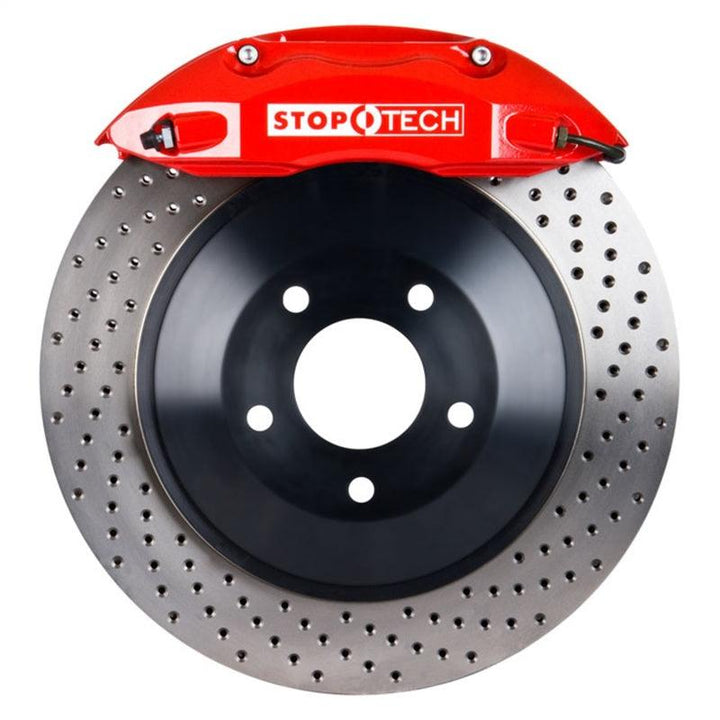 StopTech 11-15 Dodge Challenger ST-40 Calipers 350x28mm Drilled Rotors Rear Touring Big Brake Kit - Attacking the Clock Racing