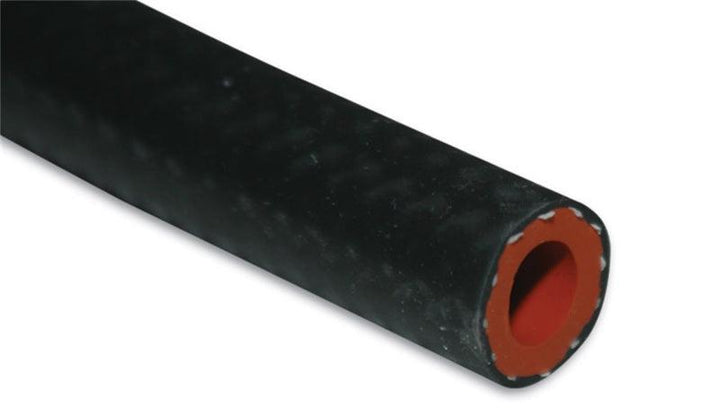 Vibrant 1/4in (6mm) I.D. x 20 ft. Silicon Heater Hose reinforced - Black - Attacking the Clock Racing