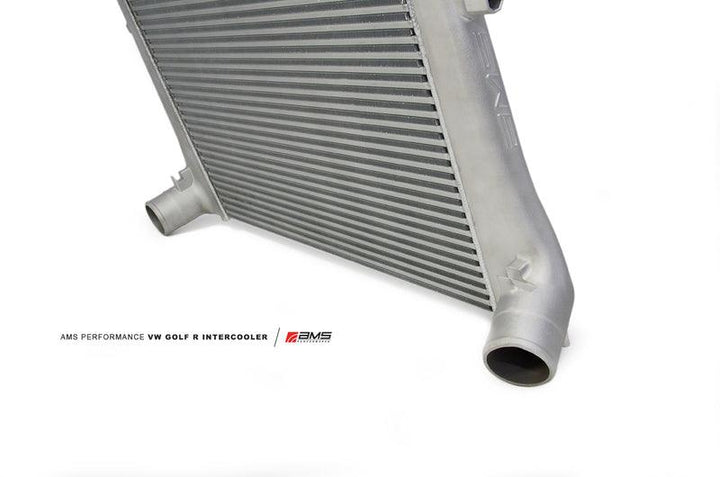 AMS Performance 2015+ VW Golf R MK7 Front Mount Intercooler Upgrade w/Cast End Tanks - Attacking the Clock Racing