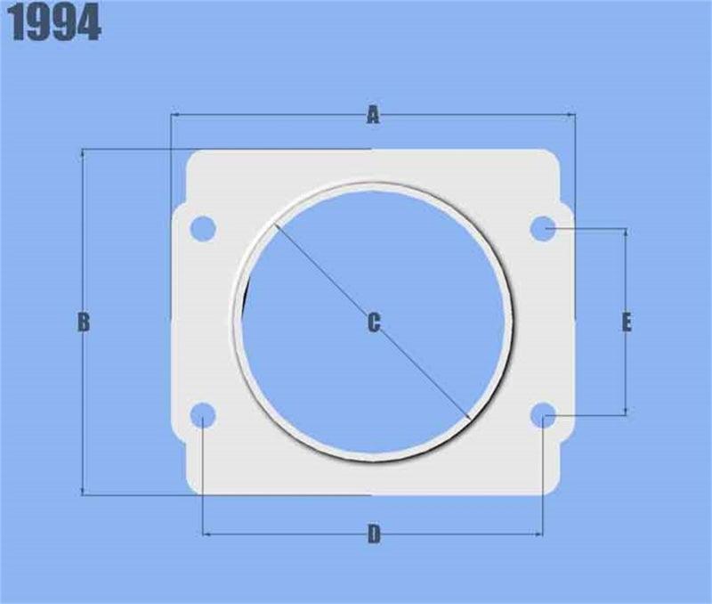 Vibrant MAF Sensor Adapter Plate for Subaru applications use w/ 3in Inlet I.D. filters only - Attacking the Clock Racing