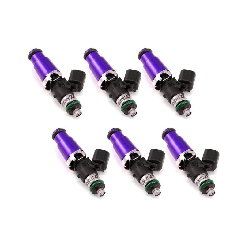 Injector Dynamics 1340cc Injectors - 60mm Length - 14mm Purple Top - 14mm Lower O-Ring (Set of 6) - Attacking the Clock Racing