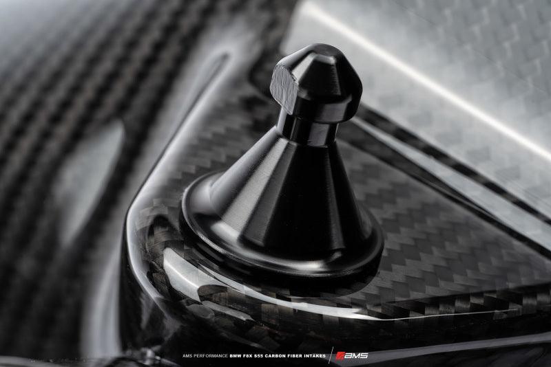 AMS Performance 15-18 BMW M3 / 15-20 BMW M4 w/ S55 3.0L Turbo Engine Carbon Fiber Intake - Attacking the Clock Racing