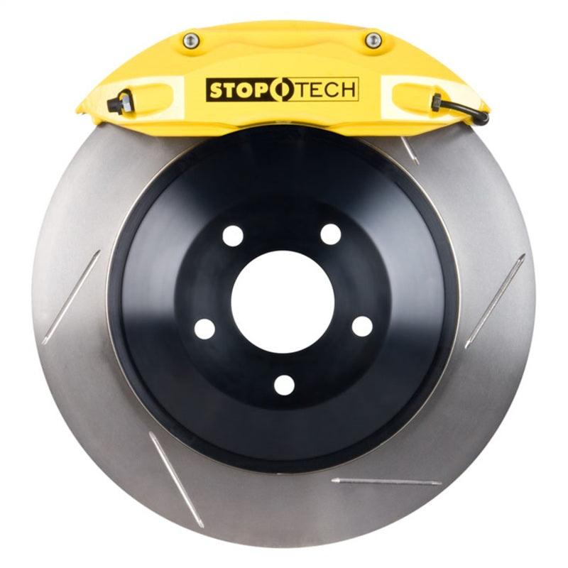 StopTech 05-10 Ford Mustang ST-40 355x32mm Yellow Caliper Slotted Rotors Front Big Brake Kit - Attacking the Clock Racing