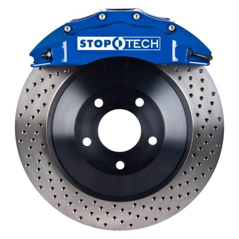 StopTech Chrysler 300C Front Touring 1-Piece BBK w/ Blue ST-60 Calipers Slotted Rotor - Attacking the Clock Racing