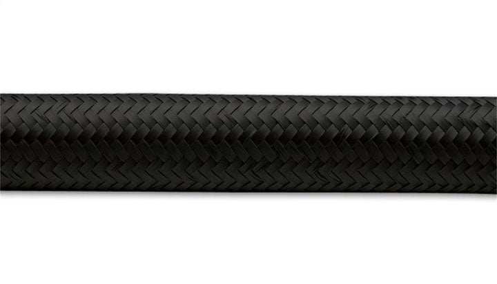 Vibrant -4 AN Black Nylon Braided Flex Hose (2 foot roll) - Attacking the Clock Racing