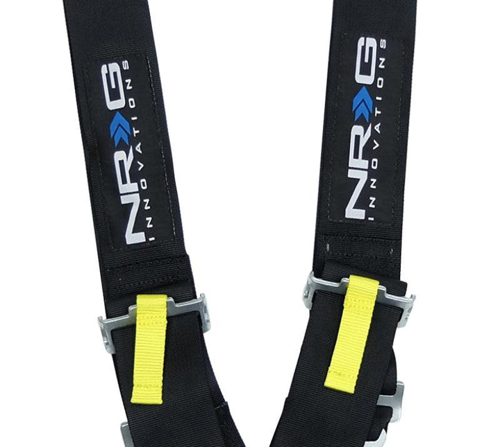 NRG SFI 16.1 5PT 3in. Seat Belt Harness / Cam Lock - Black - Attacking the Clock Racing