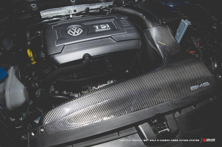 AMS Performance 2015+ VW Golf R MK7 Carbon Fiber Intake - Attacking the Clock Racing