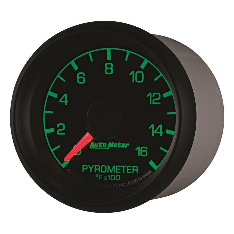 Autometer Factory Match Ford 52.4mm Full Sweep Electronic 0-1600 Deg F EGT/Pyrometer Gauge - Attacking the Clock Racing