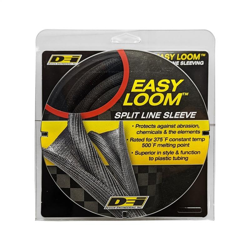 DEI Split Wire Sleeve Easy Loom 10mm-3/8in x 20 Black - Attacking the Clock Racing