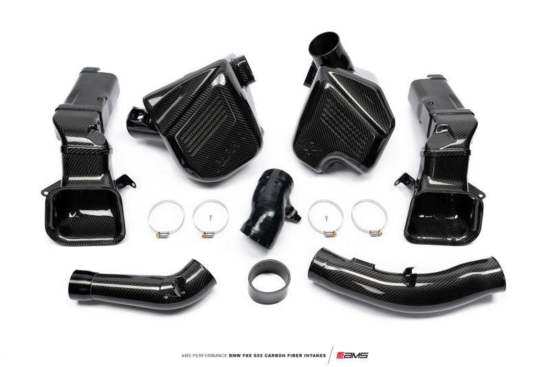 AMS Performance 15-18 BMW M3 / 15-20 BMW M4 w/ S55 3.0L Turbo Engine Carbon Fiber Intake - Attacking the Clock Racing