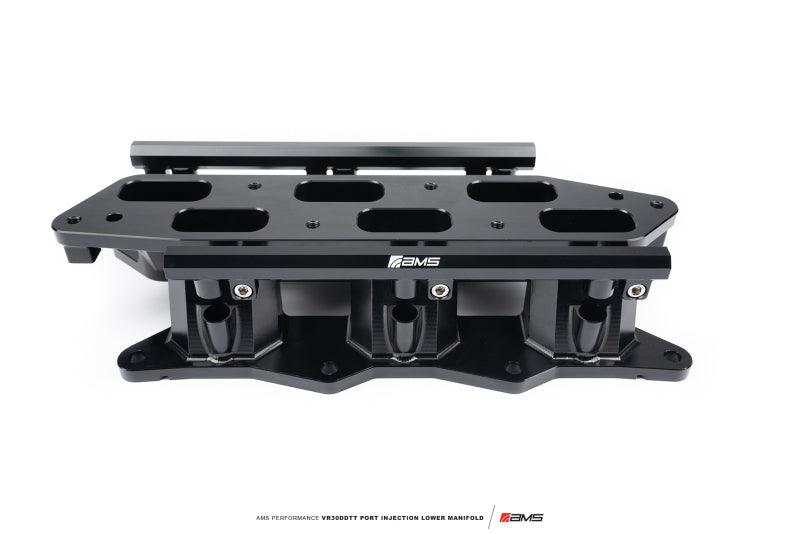 AMS Performance Infiniti Q50/Q60 Port Injection Lower Manifold - Black - Attacking the Clock Racing