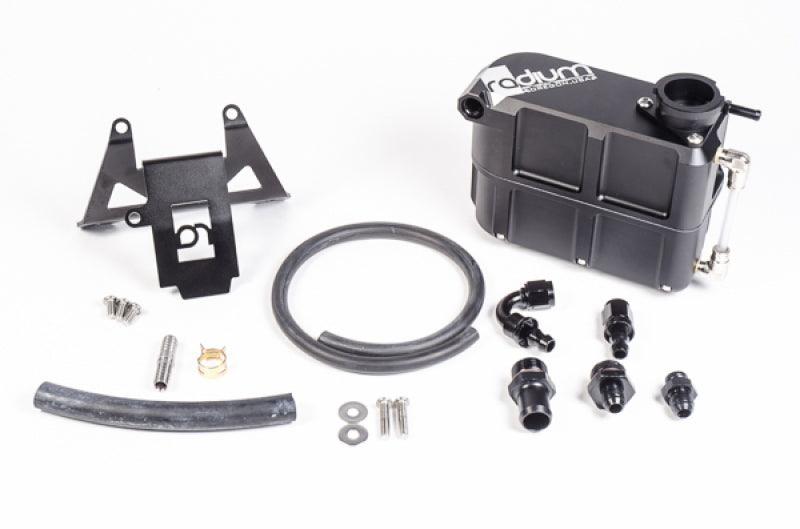 Radium Engineering 2015+ Ford Mustang GT / Boss 302 / V6 Coolant Tank Kit - Attacking the Clock Racing