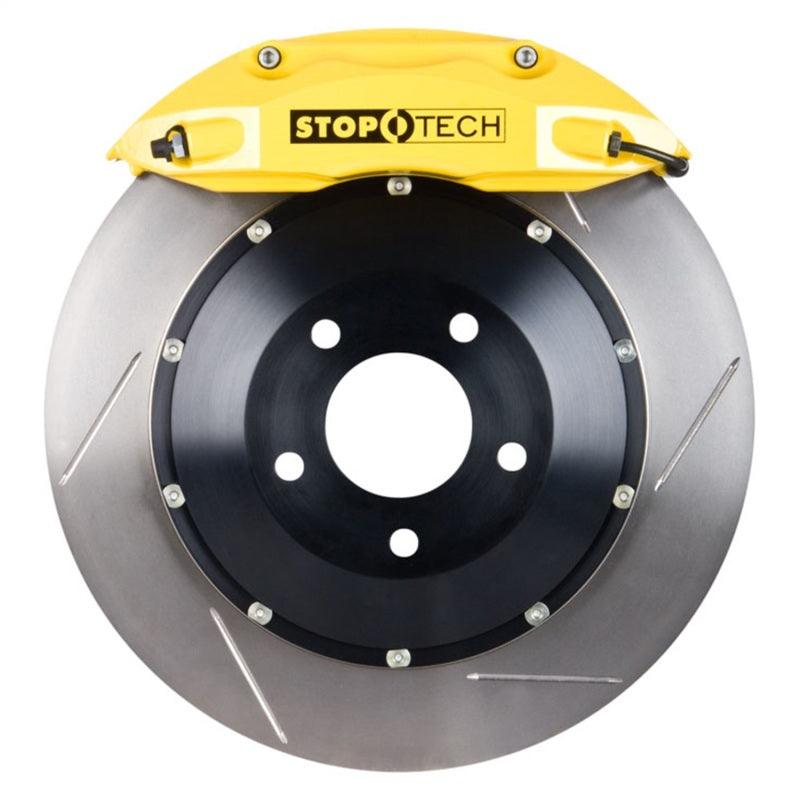 StopTech 08-13 BMW 1 Series / M3 Front BBK ST-40 Caliper Yellow / 2pc Slotted 355x35mm Rotor - Attacking the Clock Racing