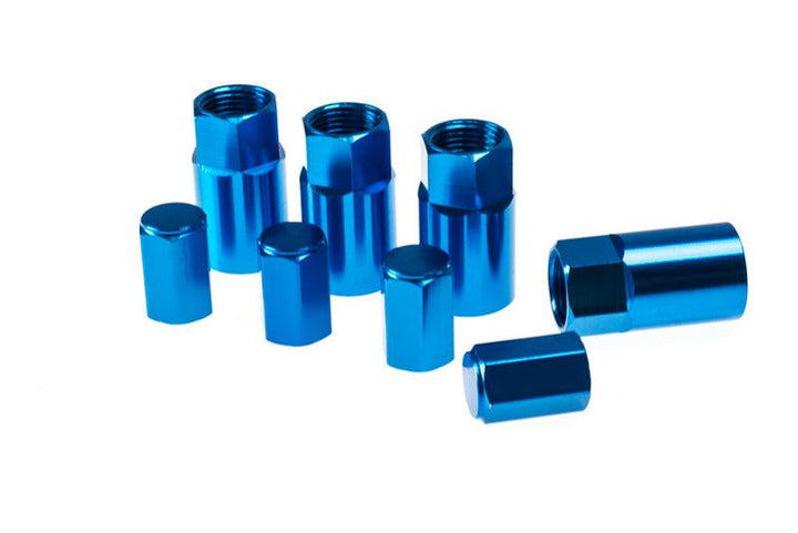 Wheel Mate Aluminum TPMS Valve Stem Cover - Blue Anodize - Attacking the Clock Racing