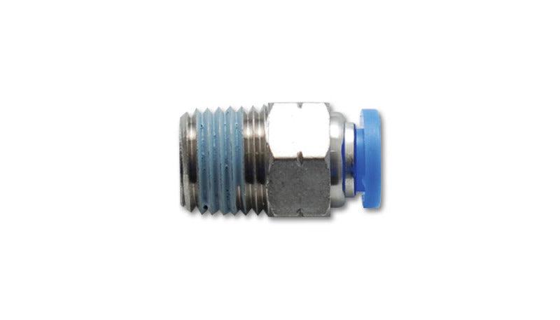 Vibrant Male Straight Pneumatic Vacuum Fitting 1/4in NPT Thread for use with 3/8in 9.5mm OD tubing - Attacking the Clock Racing