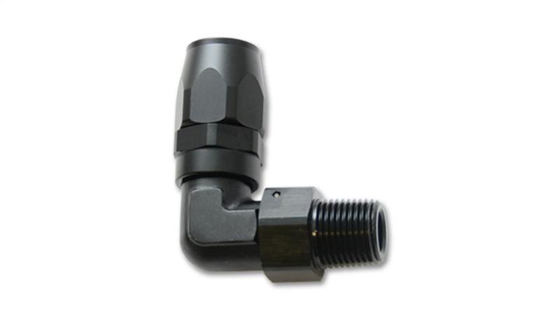 Vibrant Male NPT 90 Degree Hose End Fitting -6AN - 3/8 NPT - Attacking the Clock Racing