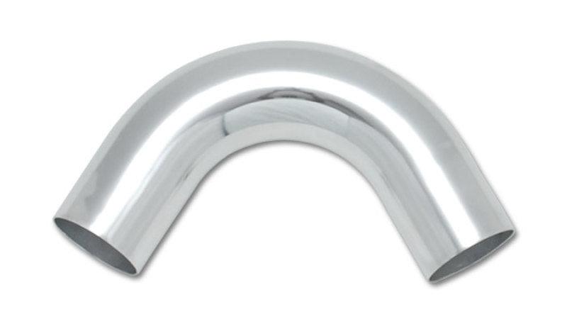 Vibrant 2.5in O.D. Universal Aluminum Tubing (120 degree Bend) - Polished - Attacking the Clock Racing