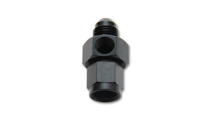 Vibrant -6AN Male to -6AN Female Union Adapter Fitting w/ 1/8in NPT Port - Attacking the Clock Racing