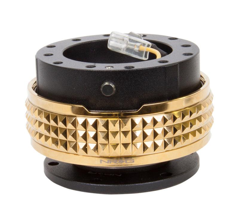 NRG Quick Release Kit - Pyramid Edition - Black Body / Chrome Gold Pyramid Ring - Attacking the Clock Racing