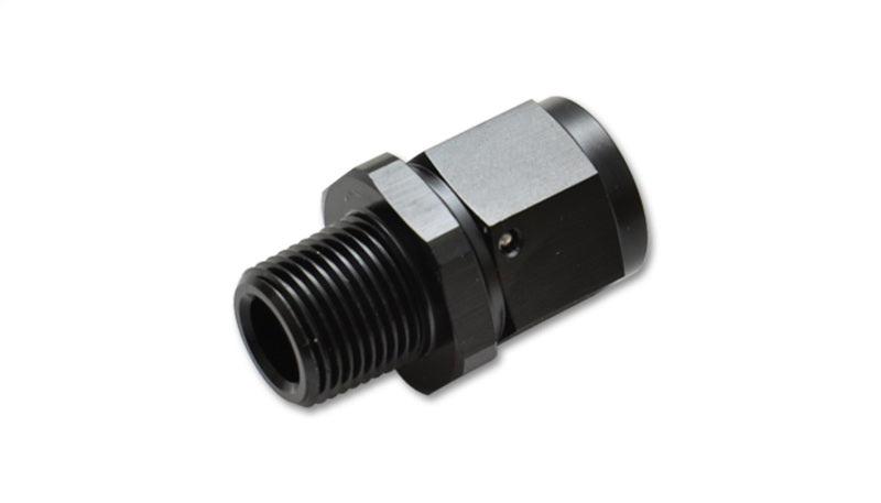 Vibrant -4AN to 1/8in NPT Female Swivel Straight Adapter Fitting - Attacking the Clock Racing