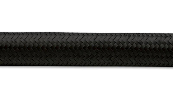 Vibrant -4 AN Black Nylon Braided Flex Hose (2 foot roll) - Attacking the Clock Racing