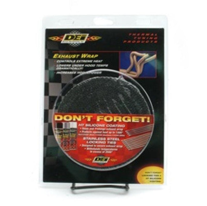 DEI Exhaust Wrap 1in x 50ft - Black - Attacking the Clock Racing