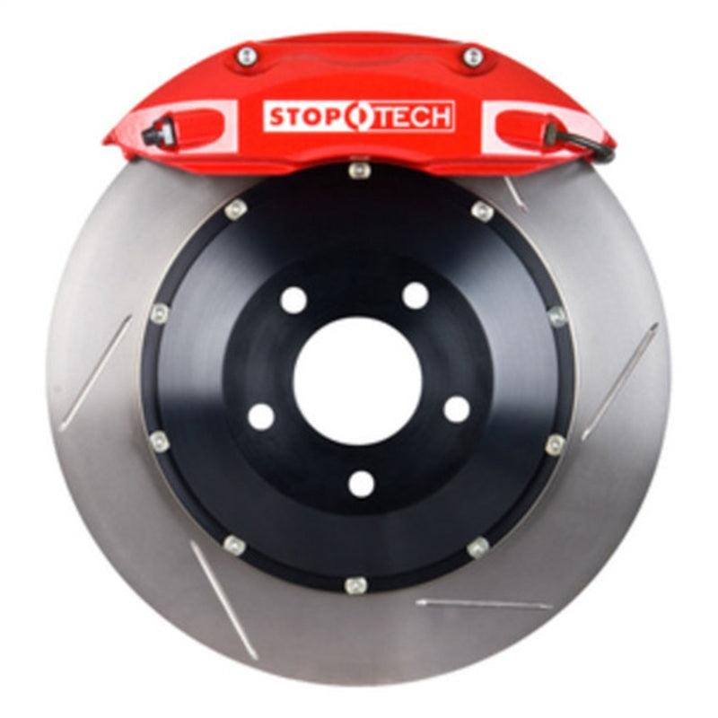 StopTech BBK 95-99 BMW M3 (E36) Rear 4 Piston 332x32 Red Slotted Rotors - Attacking the Clock Racing