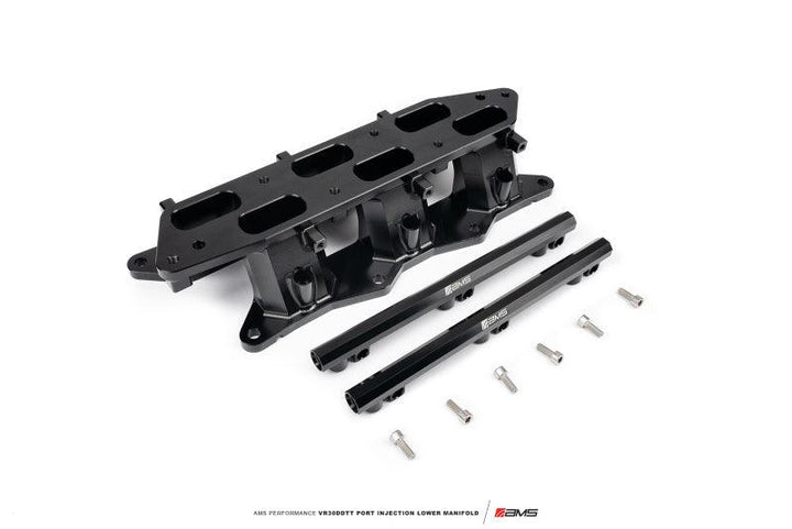 AMS Performance 2023+ Nissan Z Port Injection Lower Manifold - Black - Attacking the Clock Racing