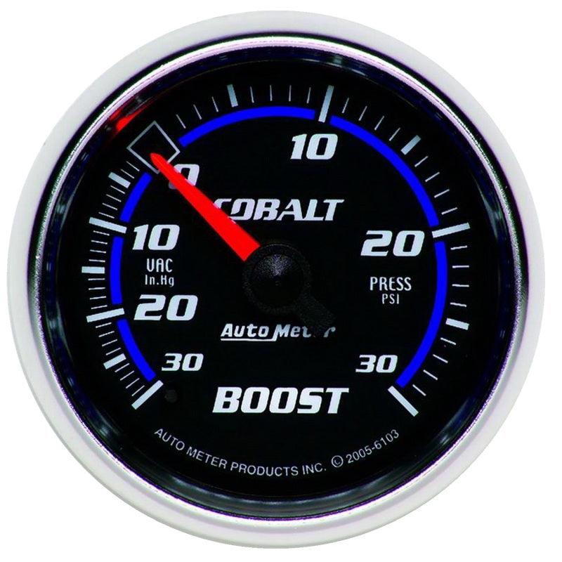 Autometer Cobalt 52mm 30psi mechanical Boost Gauge - Attacking the Clock Racing