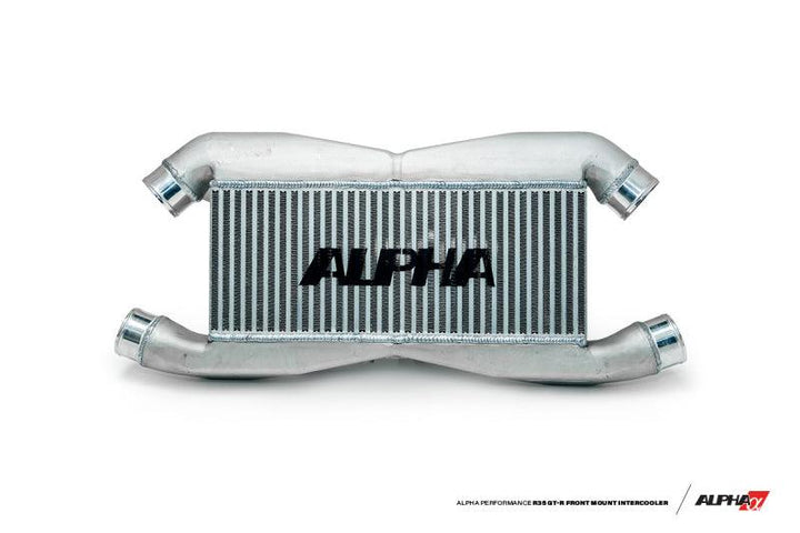 AMS Performance 2009+ Nissan GT-R R35 Replacement Alpha Front Mount Intercooler for IC Piping - Attacking the Clock Racing