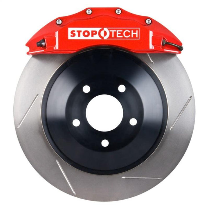 StopTech Dodge 09 Challenger/06-09 Charger SXT R/T Front Touring BBK w/ Red ST-60 Calipers Slotted 3 - Attacking the Clock Racing