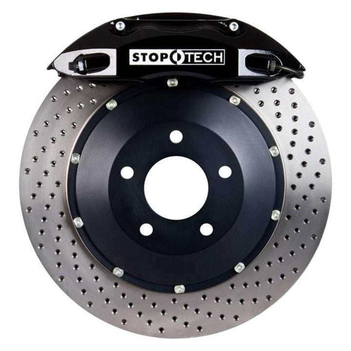 StopTech 11 BMW 1M w/ Black ST-40 Calipers 355x32mm Drilled Rotors Rear Big Brake Kit - Attacking the Clock Racing