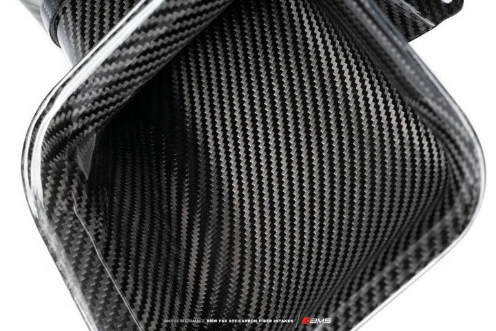 AMS Performance 15-18 BMW M3 / 15-20 BMW M4 w/ S55 3.0L Turbo Engine Carbon Fiber Intake - Attacking the Clock Racing