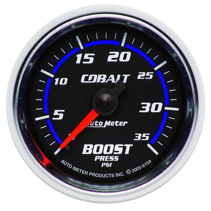 Autometer Cobalt 52mm 0-35 psi Mechanical Boost Gauge - Attacking the Clock Racing