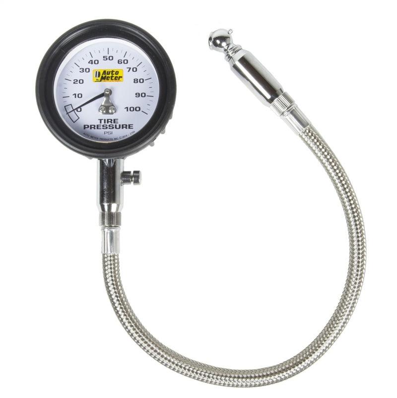 Autometer 100 PSI Tire Pressure Gauge - Attacking the Clock Racing