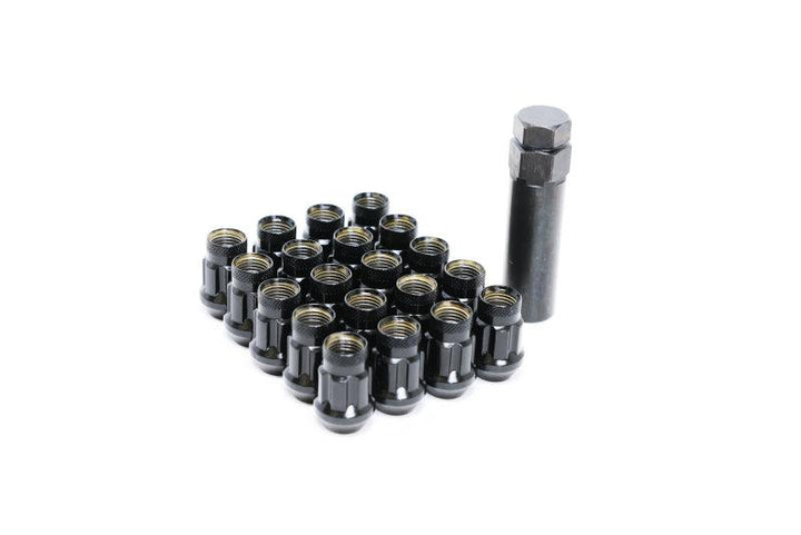 Wheel Mate Monster Lug 35 Short Lug Nut Set of 20 - Black 14x1.50 - Attacking the Clock Racing