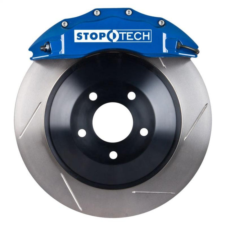 StopTech Chrysler 300C Front Touring 1-Piece BBK w/ Blue ST-60 Calipers Slotted Rotor - Attacking the Clock Racing