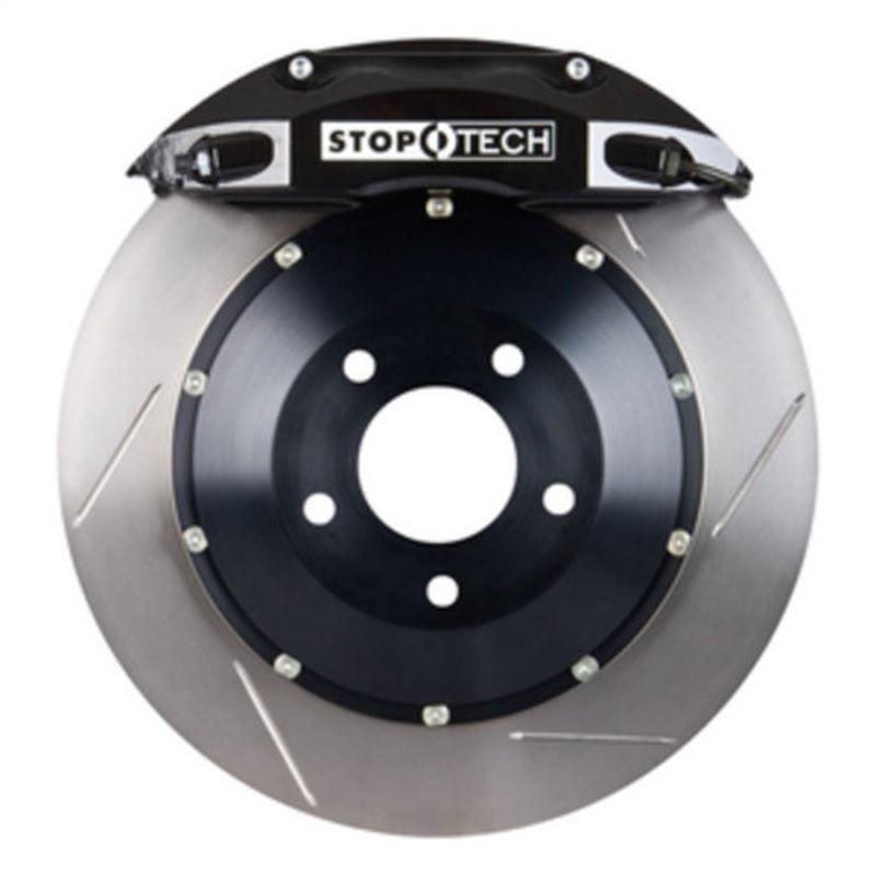 StopTech 08-09 BMW M3 (E92) V8 Front 355x35 Black ST-40 Calipers Slotted Rotors/Pads/SS Lines - Attacking the Clock Racing